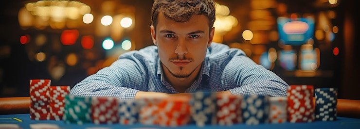 Pengguna mobile membaca syarat bonus dengan teliti